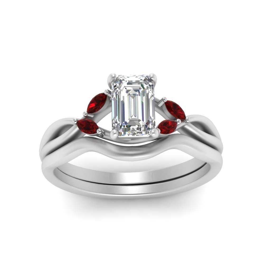 twisted-vine-emerald-cut-bridal-ruby-ring-set-with-plain-shank-in-white-gold-FD8300EMB1GRUDR-NL-WG.jpg