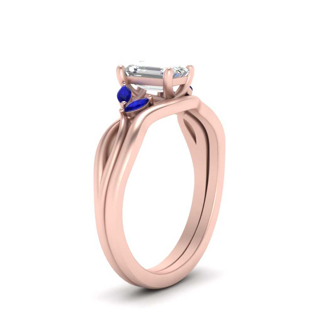twisted-vine-emerald-cut-bridal-sapphire-ring-set-with-plain-shank-in-rose-gold-FD8300EMB1GSABL-NL-RG.jpg