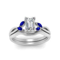 Thumbnail 32 - twisted-vine-emerald-cut-bridal-sapphire-ring-set-with-plain-shank-in-white-gold-FD8300EMB1GSABL-NL-WG.jpg