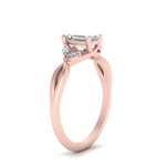 Load image into Gallery viewer, twisted-vine-emerald-cut-diamond-ring-in-rose-gold-FD8300EMRB1-NL-RG.jpg

