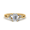 Load image into Gallery viewer, twisted-vine-emerald-cut-diamond-ring-in-yellow-gold-FD8300EMRB1-NL-YG.jpg