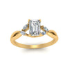 Load image into Gallery viewer, twisted-vine-emerald-cut-diamond-ring-in-yellow-gold-FD8300EMRB1-NL-YG.jpg