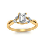 Load image into Gallery viewer, twisted-vine-emerald-cut-diamond-ring-in-yellow-gold-FD8300EMRB1-NL-YG.jpg
