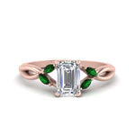Load image into Gallery viewer, twisted-vine-emerald-cut-emerald-ring-in-rose-gold-FD8300EMRB1GEMGR-NL-RG.jpg
