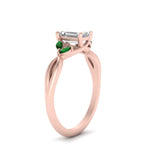 Load image into Gallery viewer, twisted-vine-emerald-cut-emerald-ring-in-rose-gold-FD8300EMRB1GEMGR-NL-RG.jpg
