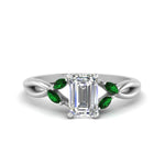 Load image into Gallery viewer, twisted-vine-emerald-cut-emerald-ring-in-white-gold-FD8300EMRB1GEMGR-NL-WG.jpg

