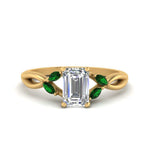 Load image into Gallery viewer, twisted-vine-emerald-cut-emerald-ring-in-yellow-gold-FD8300EMRB1GEMGR-NL-YG.jpg
