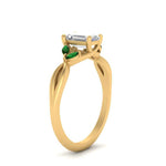 Load image into Gallery viewer, twisted-vine-emerald-cut-emerald-ring-in-yellow-gold-FD8300EMRB1GEMGR-NL-YG.jpg
