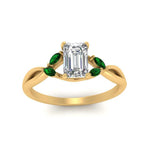 Load image into Gallery viewer, twisted-vine-emerald-cut-emerald-ring-in-yellow-gold-FD8300EMRB1GEMGR-NL-YG.jpg
