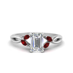 Load image into Gallery viewer, twisted-vine-emerald-cut-ruby-ring-in-white-gold-FD8300EMRB1GRUDR-NL-WG.jpg
