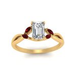 Load image into Gallery viewer, twisted-vine-emerald-cut-ruby-ring-in-yellow-gold-FD8300EMRB1GRUDR-NL-YG.jpg
