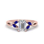 Load image into Gallery viewer, twisted-vine-emerald-cut-sapphire-ring-in-rose-gold-FD8300EMRB1GSABL-NL-RG.jpg
