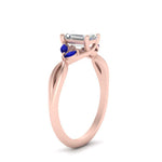 Load image into Gallery viewer, twisted-vine-emerald-cut-sapphire-ring-in-rose-gold-FD8300EMRB1GSABL-NL-RG.jpg
