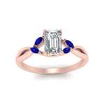 Load image into Gallery viewer, twisted-vine-emerald-cut-sapphire-ring-in-rose-gold-FD8300EMRB1GSABL-NL-RG.jpg
