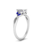 Load image into Gallery viewer, twisted-vine-emerald-cut-sapphire-ring-in-white-gold-FD8300EMRB1GSABL-NL-WG.jpg
