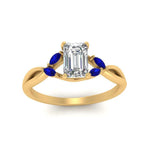 Load image into Gallery viewer, twisted-vine-emerald-cut-sapphire-ring-in-yellow-gold-FD8300EMRB1GSABL-NL-YG.jpg
