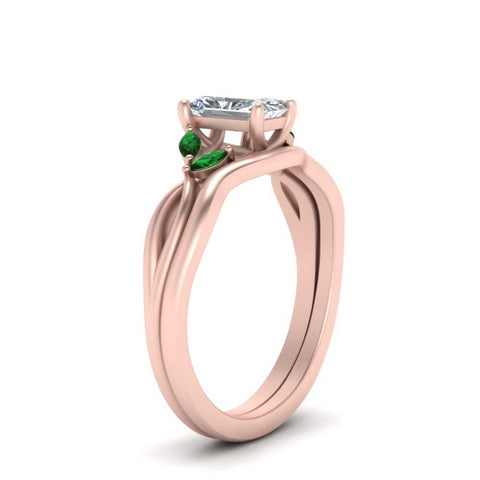 twisted-vine-radiant-cut-bridal-emerald-ring-set-with-plain-shank-in-rose-gold-FD8300RAB1GEMGR-NL-RG.jpg