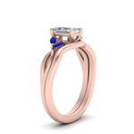 Load image into Gallery viewer, twisted-vine-radiant-cut-bridal-sapphire-ring-set-with-plain-shank-in-rose-gold-FD8300RAB1GSABL-NL-RG.jpg
