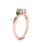 Load image into Gallery viewer, twisted-vine-radiant-cut-emerald-ring-in-rose-gold-FD8300RARB1GEMGR-NL-RG.jpg
