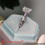 Load image into Gallery viewer, twisted-vine-radiant-lab-diamond-ring-with-purple-amethyst-in-14k-white-gold-fdenr9127-4
