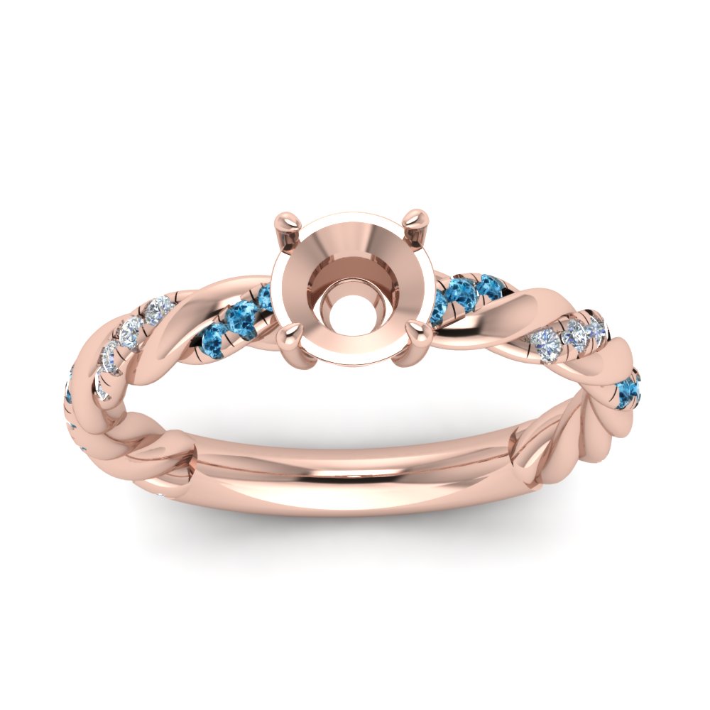 Twisted Vine Semi Mount Engagement Ring