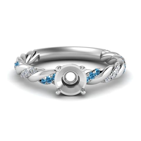 Twisted Vine Semi Mount Engagement Ring