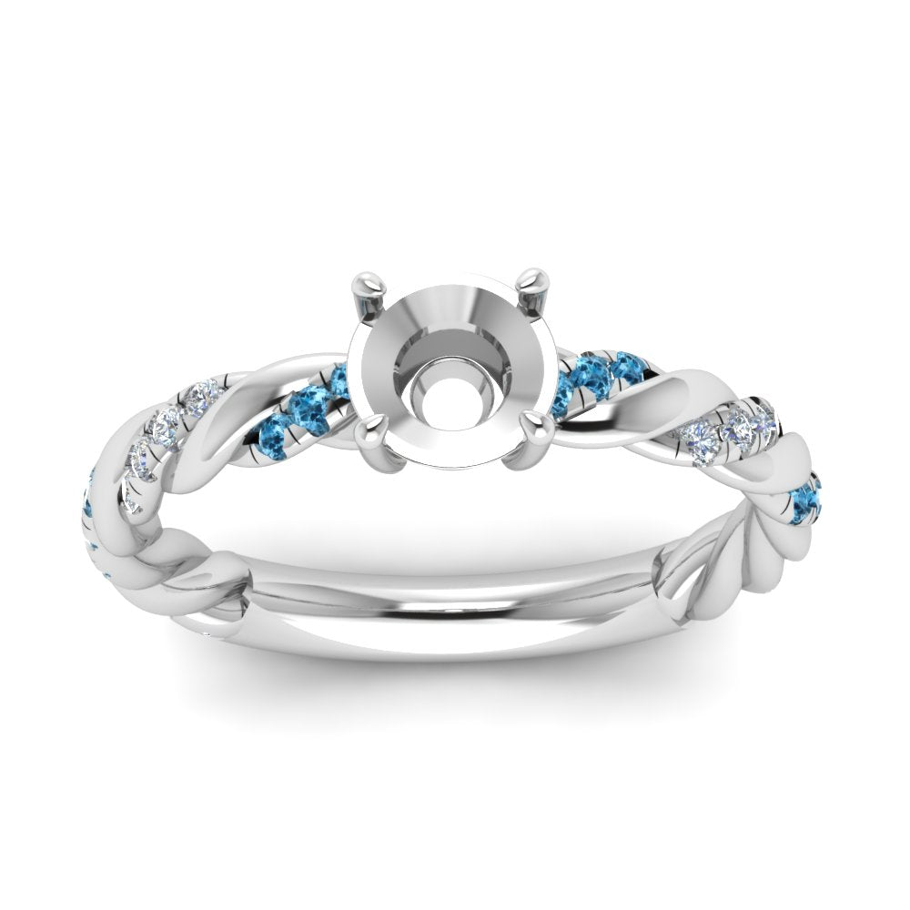 Twisted Vine Semi Mount Engagement Ring