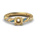 Load image into Gallery viewer, Twisted Vine Semi Mount Engagement Ring
