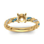 Load image into Gallery viewer, Twisted Vine Semi Mount Engagement Ring
