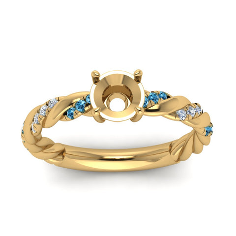 Twisted Vine Semi Mount Engagement Ring