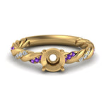 Load image into Gallery viewer, Twisted Vine Semi Mount Engagement Ring
