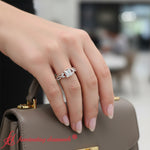 Load image into Gallery viewer, twisted-vine-split-wedding-set--rose-gold-fdens3211-ws1-model
