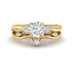 Load image into Gallery viewer, twisted-vine-vintage-band-round-cut-diamond-wedding-ring-set-in-yellow-gold-FD10981ROANGLE3-NL-YG.jpg