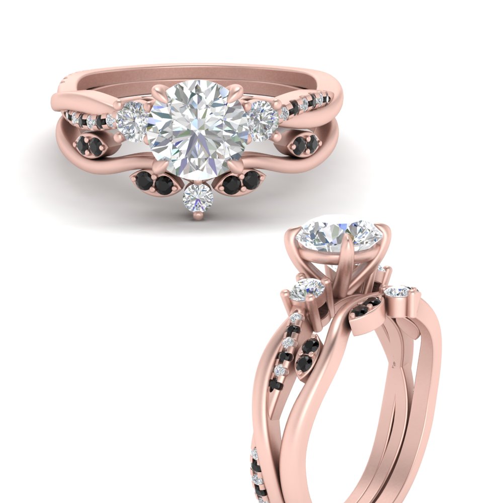 twisted-vine-vintage-band-round-cut-diamond-wedding-ring-set-with-black-diamond-in-rose-gold-FD10981ROGBLACKANGLE3-NL-RG.jpg