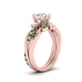 Thumbnail 42 - twisted-vine-vintage-band-round-cut-diamond-wedding-ring-set-with-emerald-in-rose-gold-FD10981ROGEMGRANGLE3-NL-RG.jpg