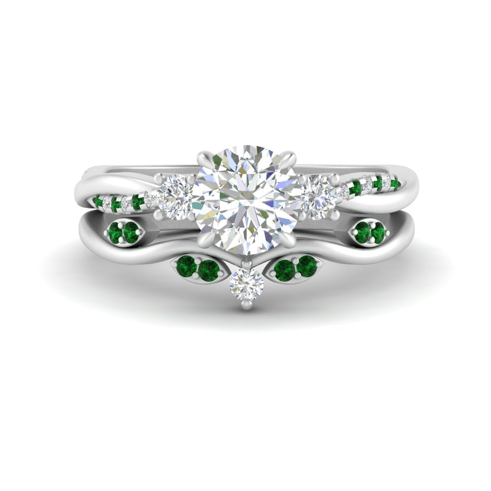 twisted-vine-vintage-band-round-cut-diamond-wedding-ring-set-with-emerald-in-white-gold-FD10981ROGEMGRANGLE3-NL-WG.jpg