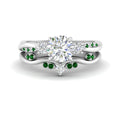 Thumbnail 45 - twisted-vine-vintage-band-round-cut-diamond-wedding-ring-set-with-emerald-in-white-gold-FD10981ROGEMGRANGLE3-NL-WG.jpg