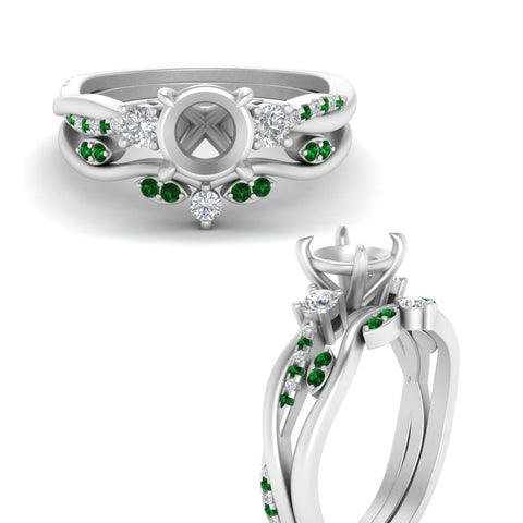 twisted-vine-vintage-band-semi-mount-diamond-wedding-ring-set-with-emerald-in-white-gold-FD10981SMGEMGRANGLE3-NL-WG.jpg