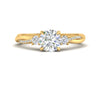 Load image into Gallery viewer, Twisted Vine Vintage Round Cut Engagement Ring