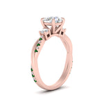 Load image into Gallery viewer, Twisted Vine Vintage Round Cut Engagement Ring
