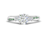 Load image into Gallery viewer, Twisted Vine Vintage Round Cut Engagement Ring
