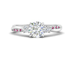 Load image into Gallery viewer, twisted-vine-vintage-round-cut-diamond-engagement-ring-with-pink-sapphire-in-white-gold-FD10981RORGSADRPI-NL-WG.jpg?v=1764677363
