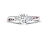 Load image into Gallery viewer, Twisted Vine Vintage Round Cut Engagement Ring
