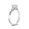 Load image into Gallery viewer, Twisted Vine Vintage Round Cut Engagement Ring