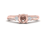 Load image into Gallery viewer, Twisted Vine Vintage Semi Mount Diamond Engagement Ring
