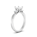 Load image into Gallery viewer, Twisted Vine Vintage Semi Mount Diamond Engagement Ring
