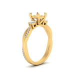 Load image into Gallery viewer, Twisted Vine Vintage Semi Mount Diamond Engagement Ring

