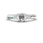 Load image into Gallery viewer, Twisted Vine Vintage Semi Mount Diamond Engagement Ring
