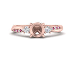 Load image into Gallery viewer, Twisted Vine Vintage Semi Mount Diamond Engagement Ring
