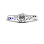 Load image into Gallery viewer, Twisted Vine Vintage Semi Mount Diamond Engagement Ring
